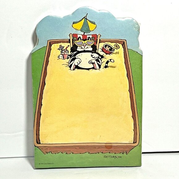 Gary Patterson Cool Cats Summer Sandbox Notepad 1989 - Picture 1 of 5